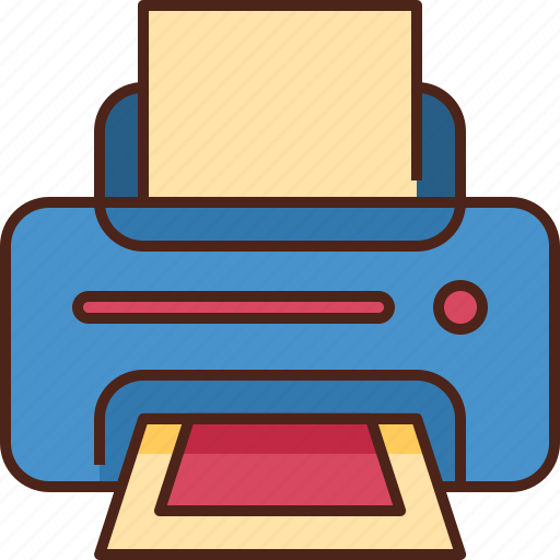 Printer, print, device, machine, paper, fax, printing icon - Download on Iconfinder