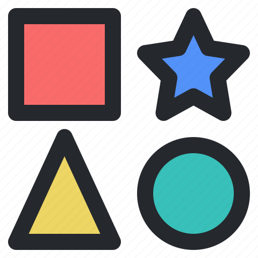 Circle, square, star, triangle, shape icon - Download on Iconfinder