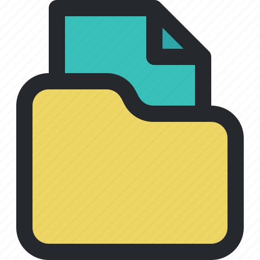 File, folder, document, paper, storage icon - Download on Iconfinder