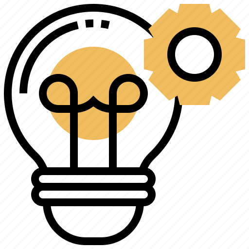 Bulb, cogwheel, creative, idea, light icon - Download on Iconfinder