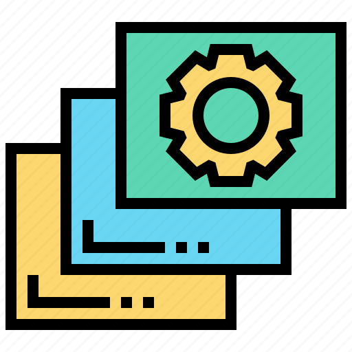 Cogwheel, graphic, layer, photo, stack icon - Download on Iconfinder