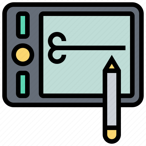Creative, deign, draw, pen, tablet icon - Download on Iconfinder