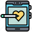 drawing, heart, pen, tablet, technology 