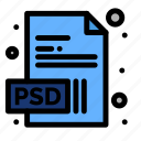 document, extension, psd 