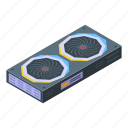 colorful, video, card, isometric