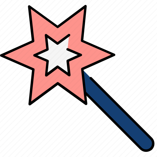 Magic, magic wand, magician, stick, wand, wizard icon - Download on Iconfinder