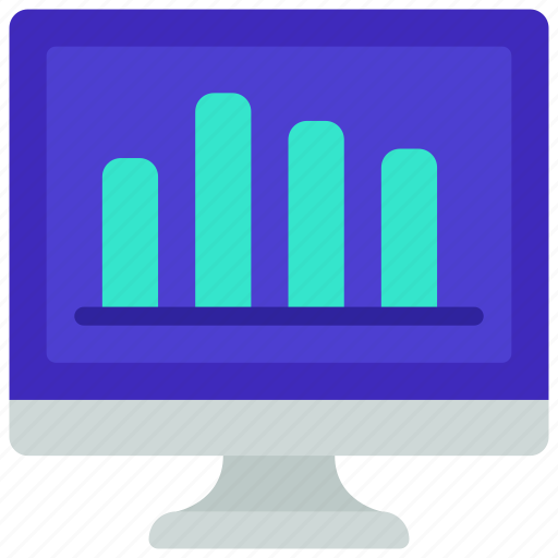 Computer, bar, chart, graph, data icon - Download on Iconfinder