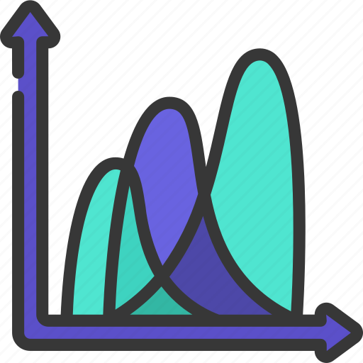 Exaggerated, wave, chart, graph, data icon - Download on Iconfinder