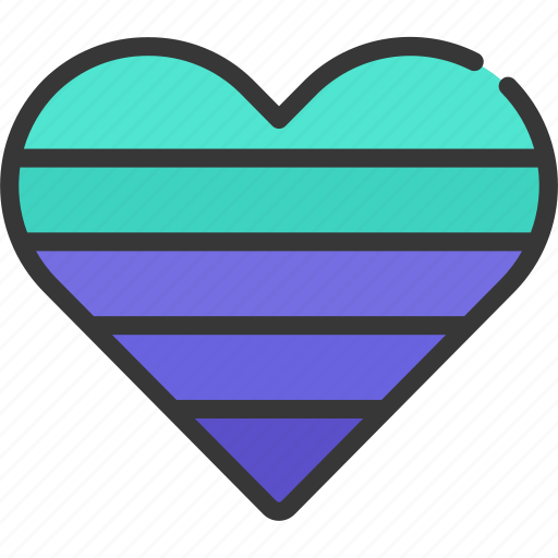 Heart, chart, graph, data, love icon - Download on Iconfinder