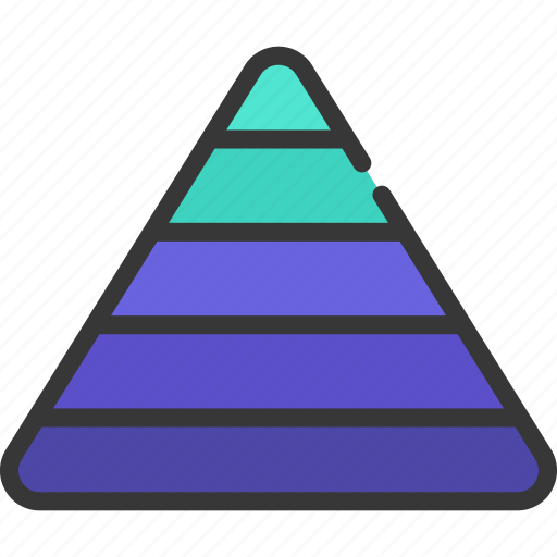 Pyramid, chart, graph, data, triangle icon - Download on Iconfinder