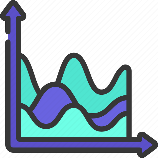 Wave, chart, graph, data, wavey icon - Download on Iconfinder