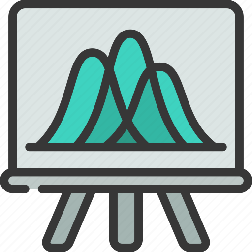Wave, graph, presentation, chart, data icon - Download on Iconfinder
