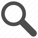 search, explore, find, view, zoom, look, magnifying glass