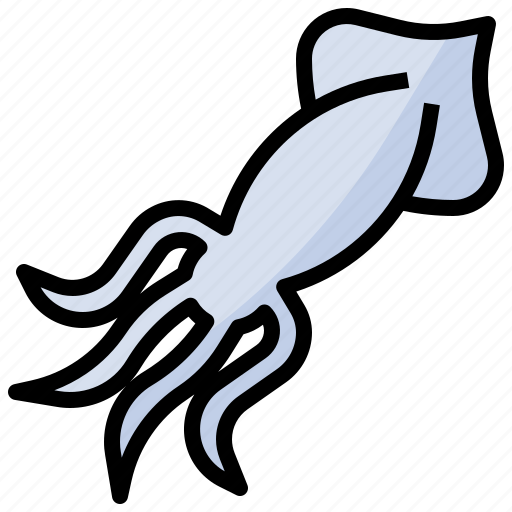 Squid, sea, life, animals, animal, aquarium icon - Download on Iconfinder