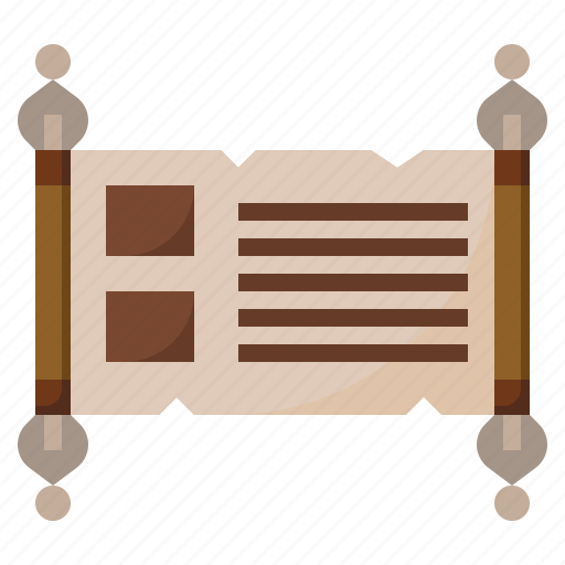 Greece, scroll, papyrus, cultures, antique, script, development icon - Download on Iconfinder