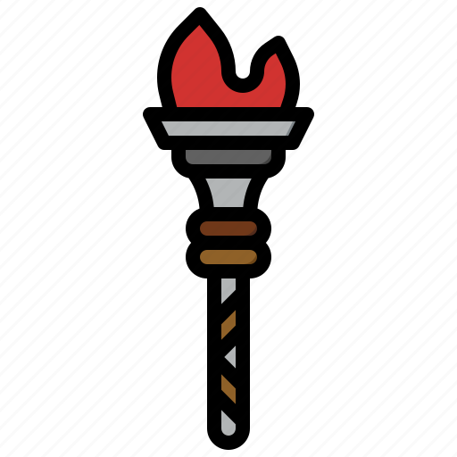 Greece, torch, pyre, miscellaneous, fire, flame, gaming icon - Download on Iconfinder