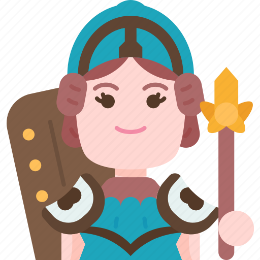 Athena, goddess, wisdom, warfare, greek icon - Download on Iconfinder