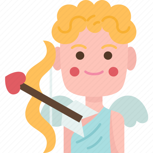 Eros, love, deity, cupid, greek icon - Download on Iconfinder