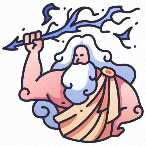 Zeus, greek, god, mythology, jupiter, lightning, thunder icon - Download on Iconfinder