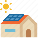 solar, rooftop, cell, sustainable, sunlight, power, energy, photovoltaic, house