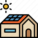 solar, rooftop, cell, sustainable, sunlight, power, energy, photovoltaic, house