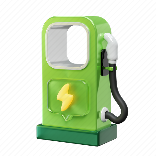 Gas, station, ecology, environment, green 3D illustration - Download on Iconfinder