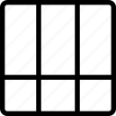 bottom, list, grid, shape