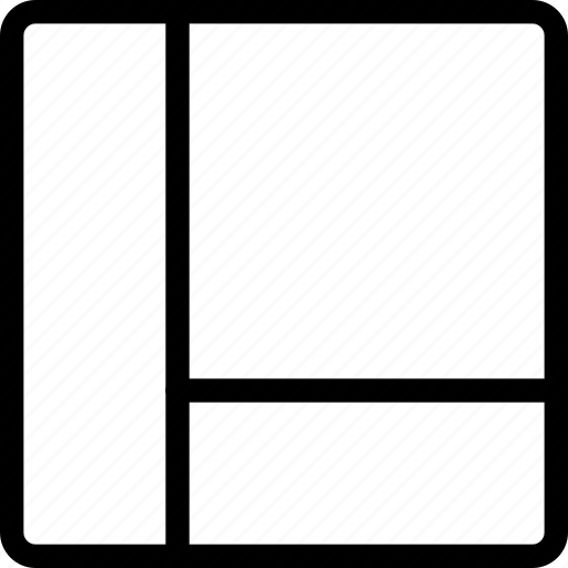 Left, bar, grid, block icon - Download on Iconfinder