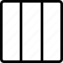 three, column, vertical, grid, layout