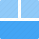 bottom, sidebar, grid, layout