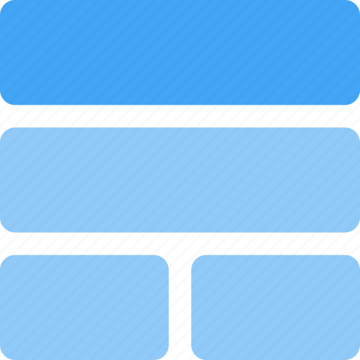 Double, bar, top, grid, layout icon - Download on Iconfinder