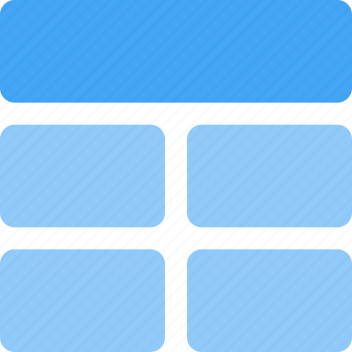 Top, bar, layout, grid icon - Download on Iconfinder