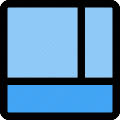 Bottom, bar, grid, layout icon - Download on Iconfinder