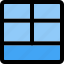 bottom, bar, layout, grid 