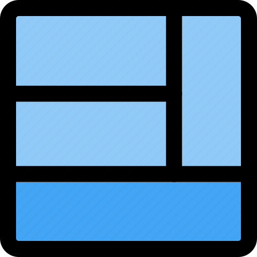 Bottom, header, grid, layout icon - Download on Iconfinder