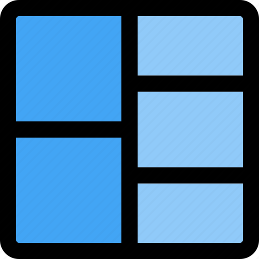 Left, double, row, grid icon - Download on Iconfinder