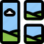 left, vertical, image, grid 