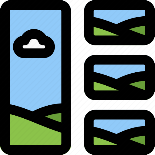 Right, triple, row, image, grid icon - Download on Iconfinder