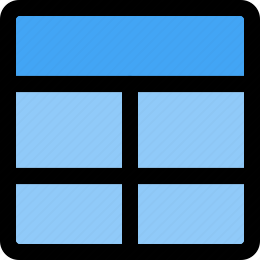 Top, bar, layout, grid icon - Download on Iconfinder
