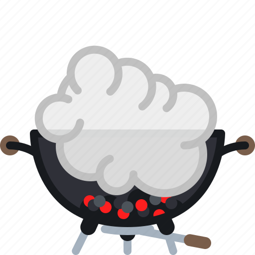 Coal, cooking, embers, grill, smoke, barbecue icon - Download on Iconfinder