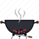 coal, cooking, embers, grill, heat, barbecue