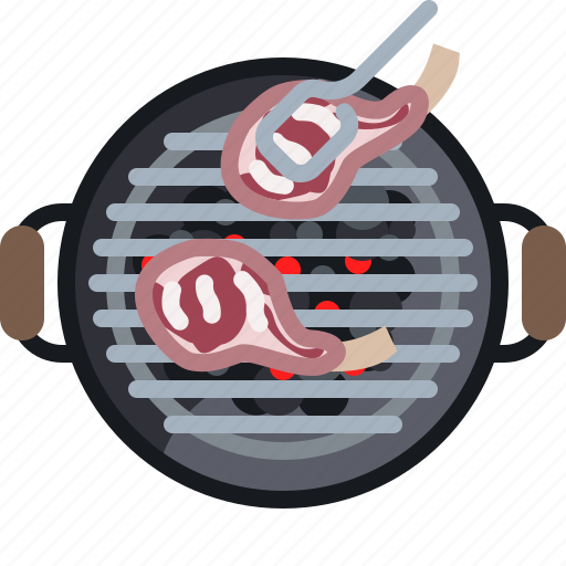 Cooking, embers, grill, meat, ribs, barbecue icon - Download on Iconfinder