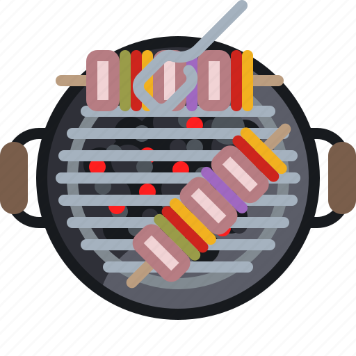 Cooking, embers, food, grill, skewer, barbecue icon - Download on Iconfinder