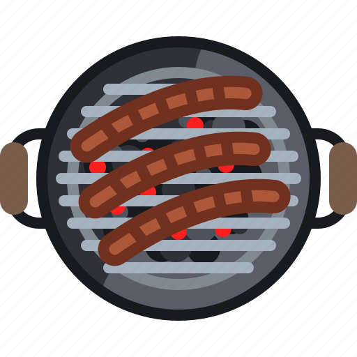 Cooking, embers, food, grill, sausage, barbecue icon - Download on Iconfinder