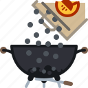 briquettes, coal, grill, pack, pouring, barbecue 