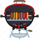 cooking, embers, food, grill, skewer, barbecue 