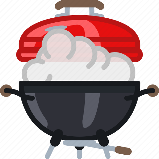 Cooking, grill, lid, smoke, steam, barbecue icon - Download on Iconfinder