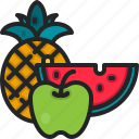 fruit, tropical, food, healthy, watermelon, summer, beach