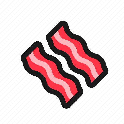 Bacon, breakfast, grocery, meet, pork, food, dish icon - Download on Iconfinder