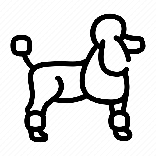 Dog, poodle, pet, service, cage, transportation, table icon - Download on Iconfinder
